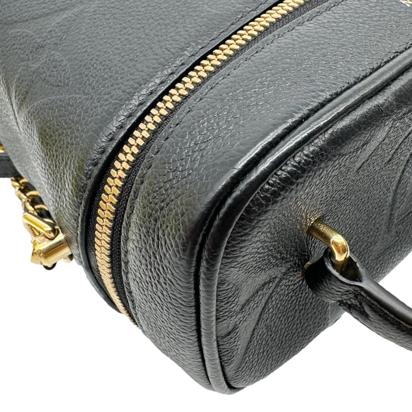 LOUIS VUITTON Vanity Monogram Empreinte Leather Shoulder Bag Black