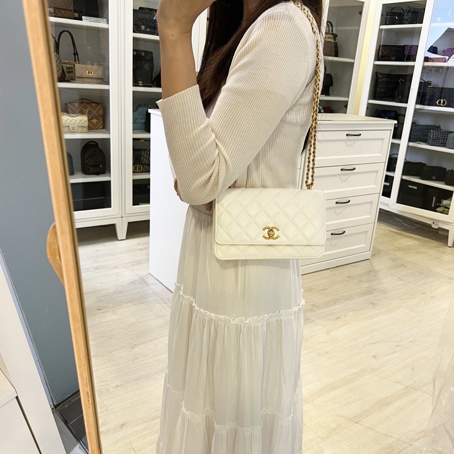 Chanel Seasonal Wallet on Chain WOC Crossbody Bag - Rovelle Bags