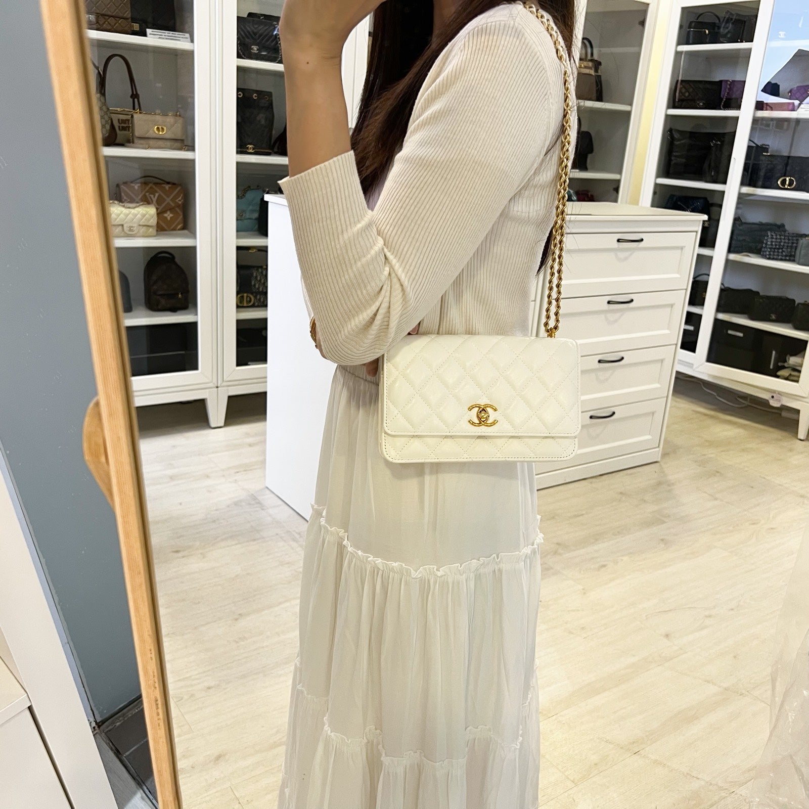 Chanel Seasonal Wallet on Chain WOC Crossbody Bag - Rovelle Bags