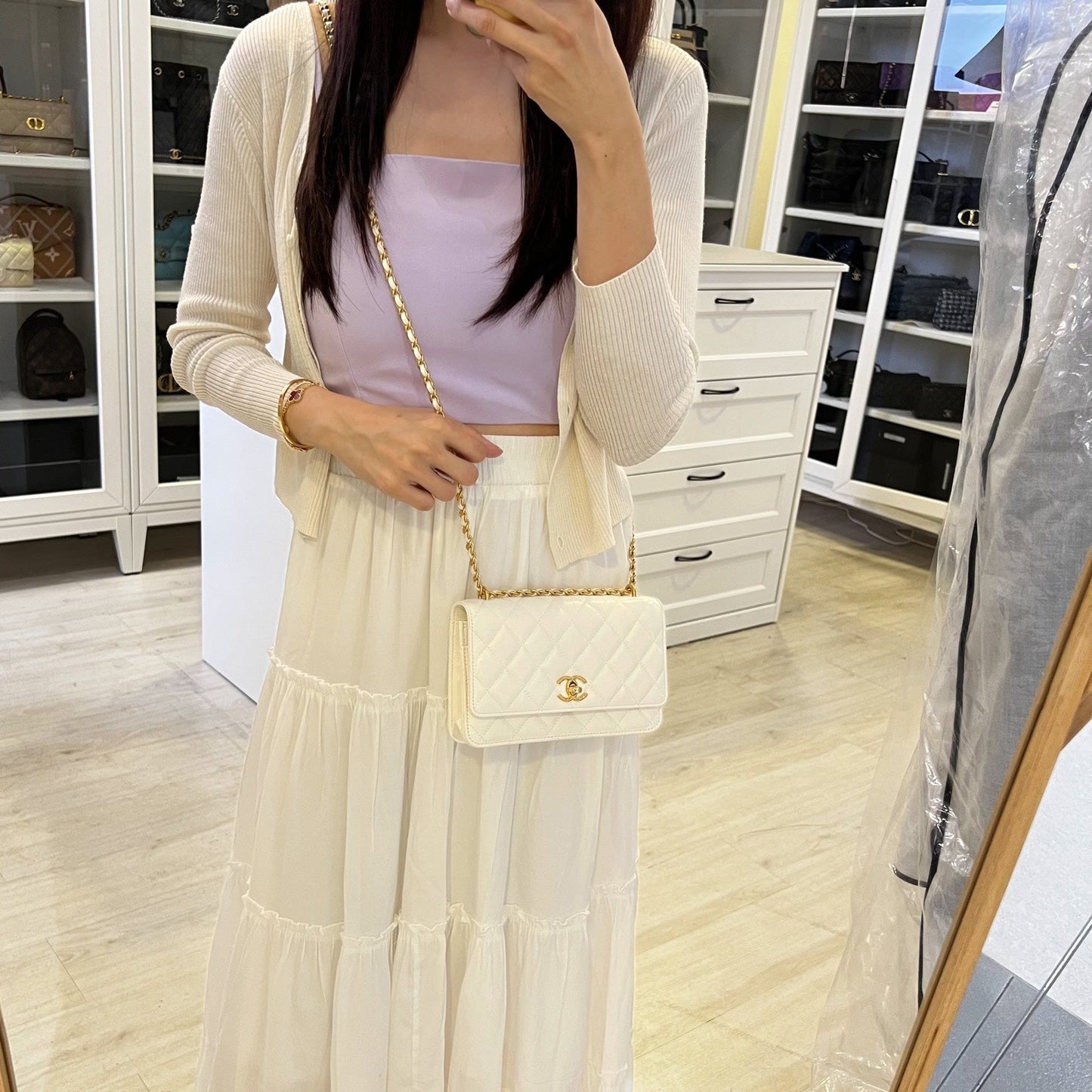 Chanel Seasonal Wallet on Chain WOC Crossbody Bag - Rovelle Bags