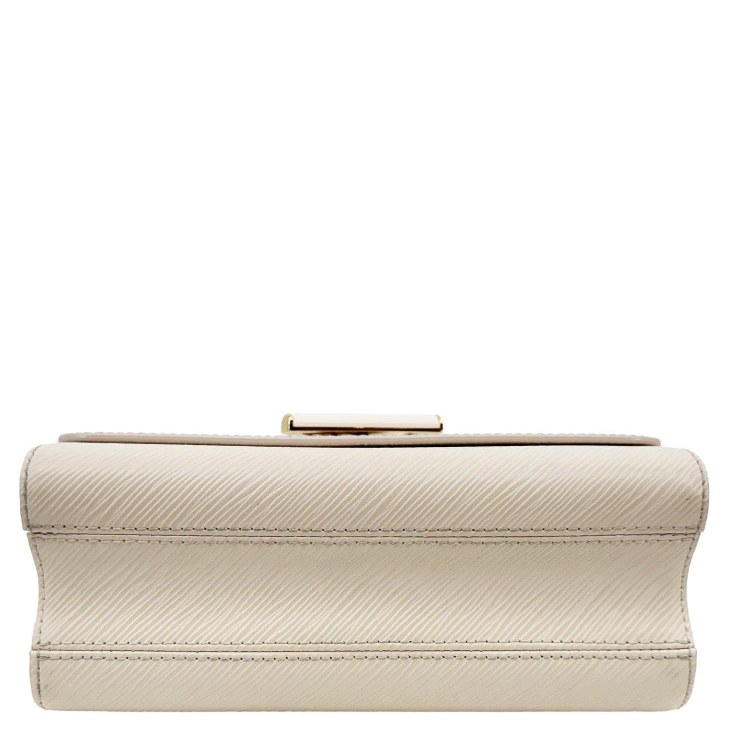 LOUIS VUITTON Twist MM Epi Leather Chain Shoulder Bag Off White