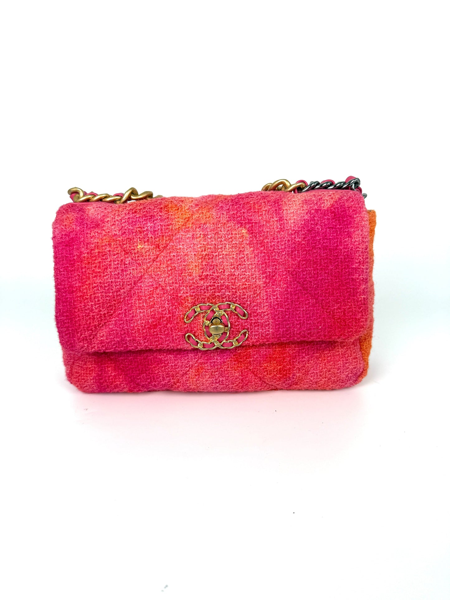Chanel 19 2020 Medium Pink Coral Flap Bag - Rovelle Bags