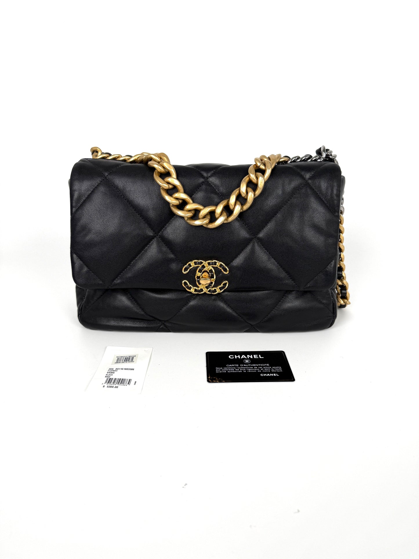 Chanel 19 2020 Large Black Quilted Flap Bag - Rovelle Bags