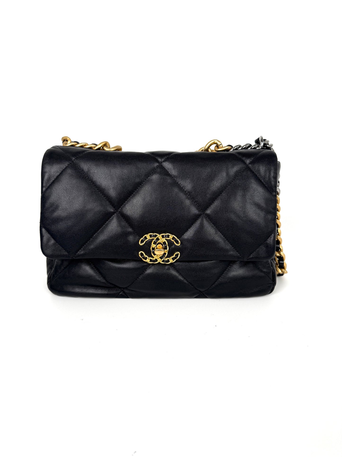 Chanel 19 2020 Large Black Quilted Flap Bag - Rovelle Bags