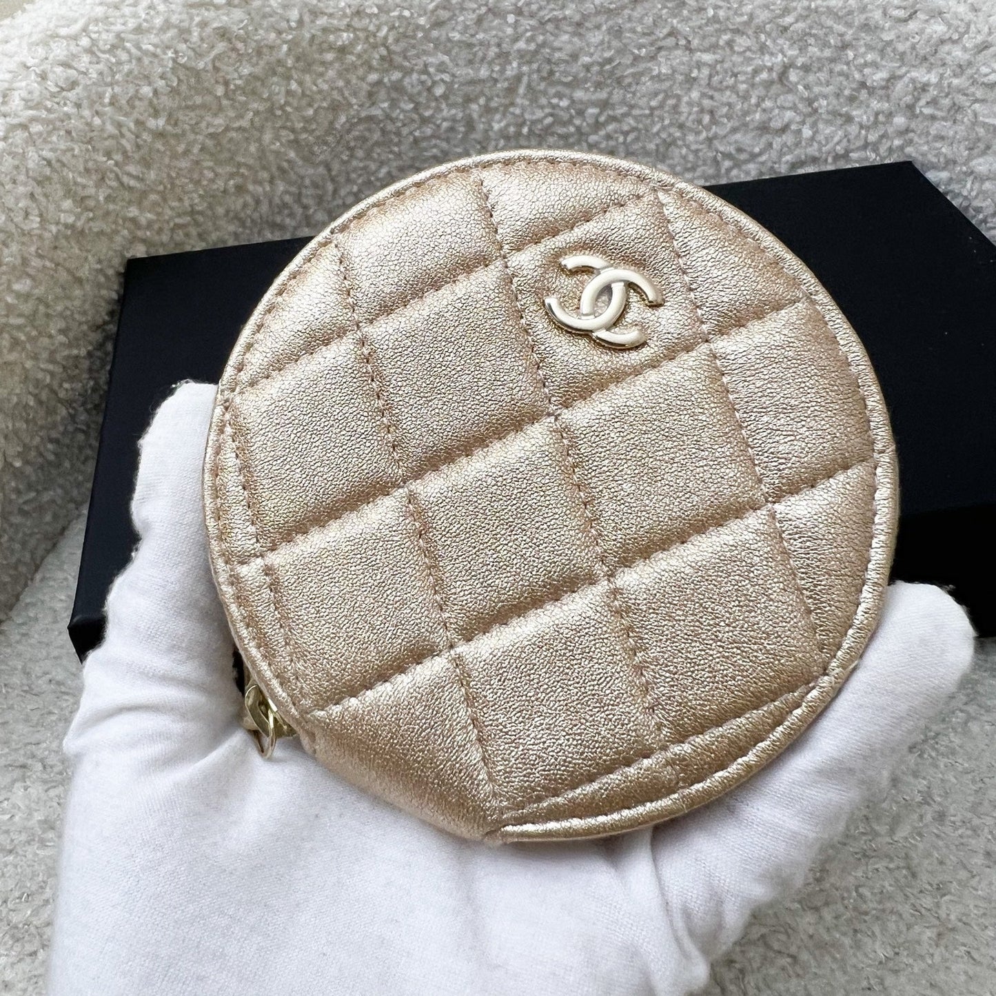 Chanel 2024 VIP Gift Round Pouch Handbag - Rovelle Bags