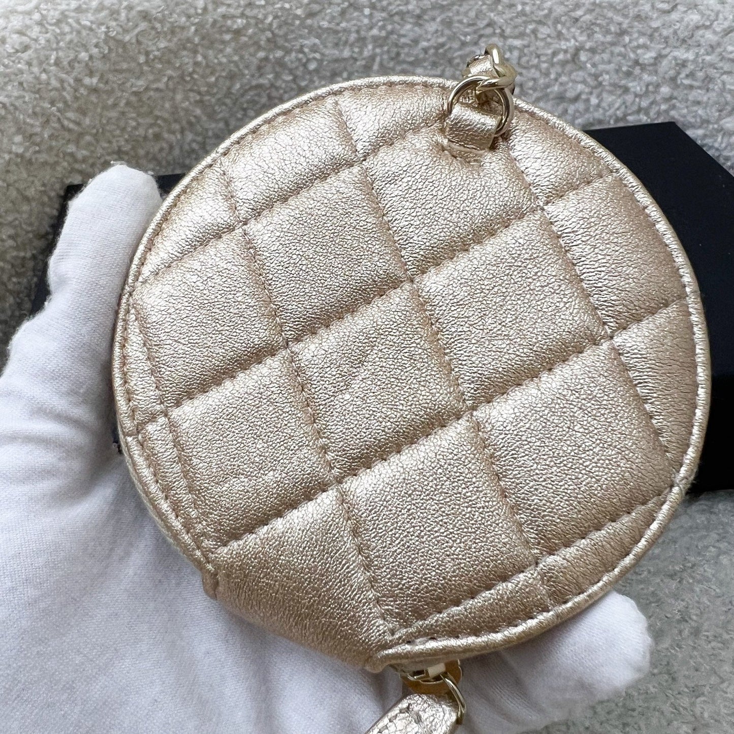 Chanel 2024 VIP Gift Round Pouch Handbag - Rovelle Bags