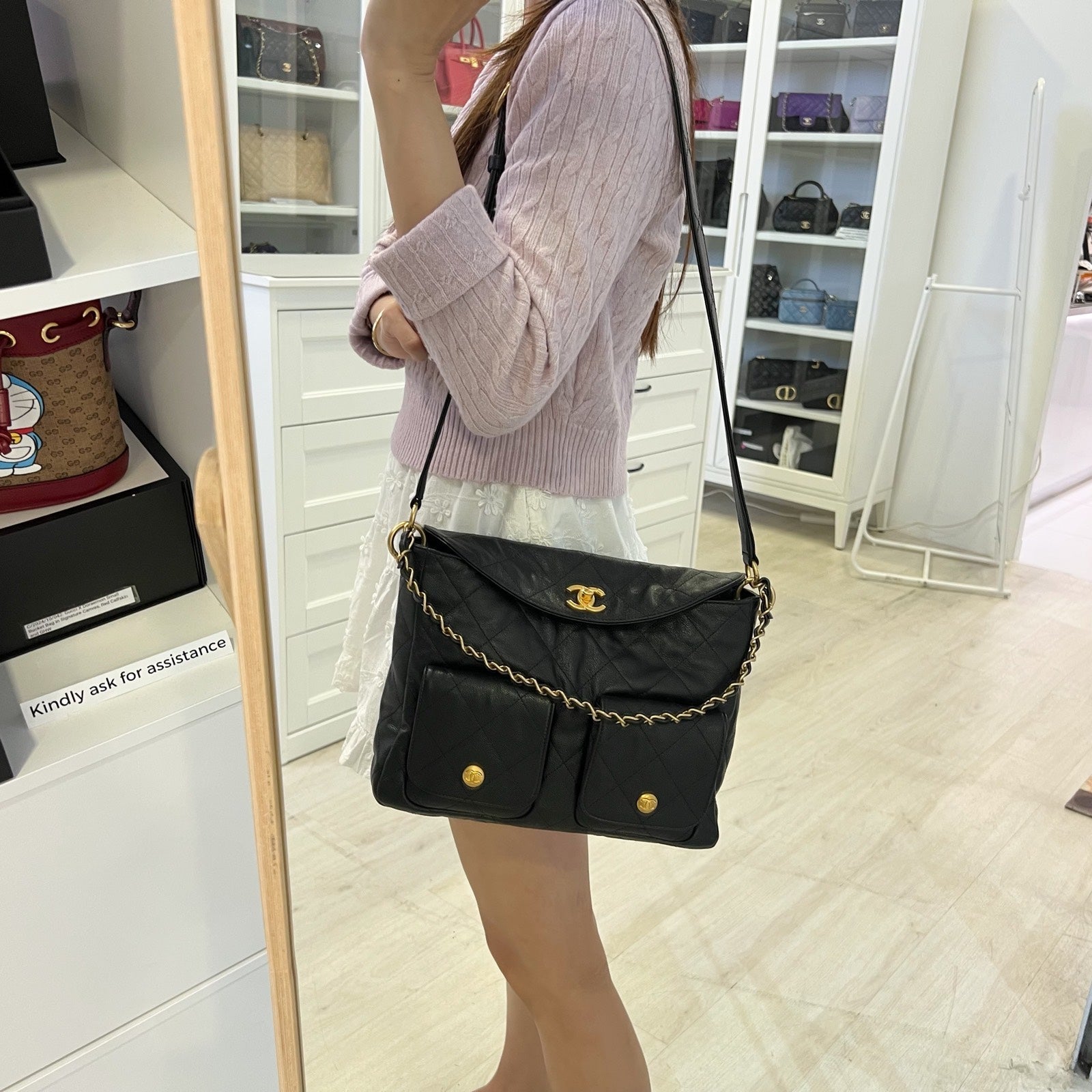 Chanel 25P Maxi Hobo Hobo Bag - Rovelle Bags