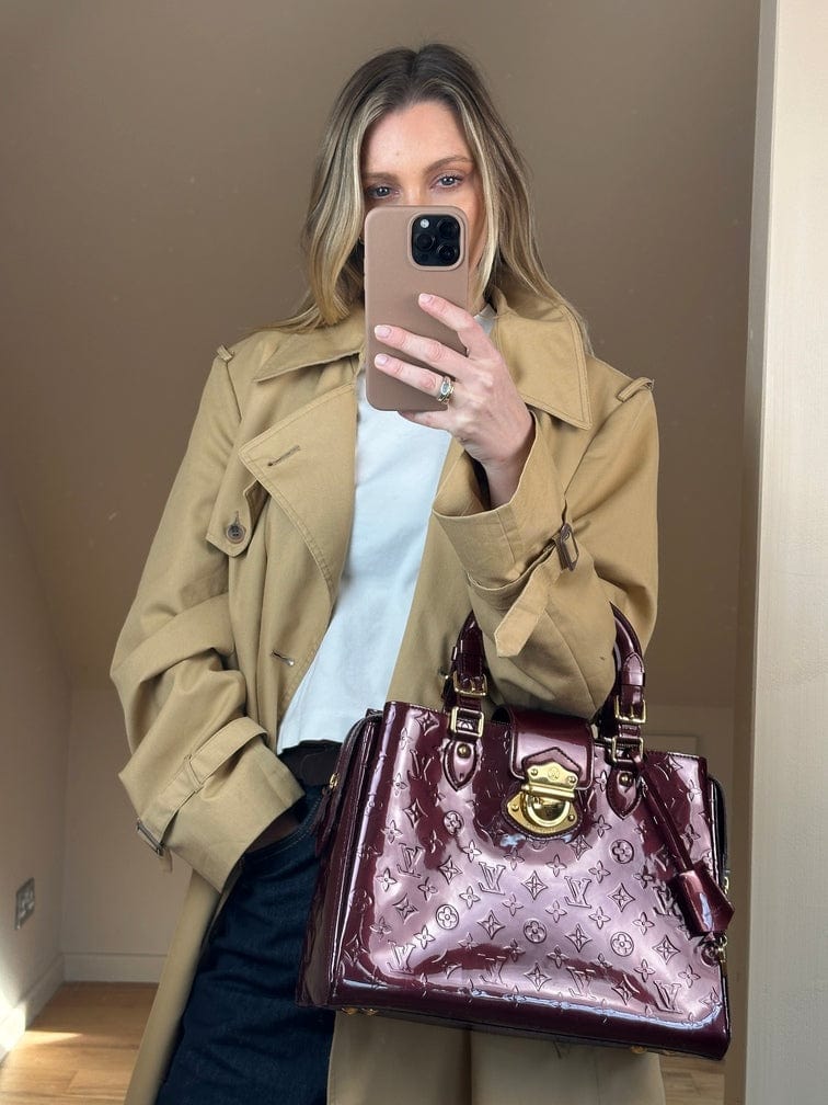 Louis Vuitton Melrose Bag in Amarante Vernis Leather