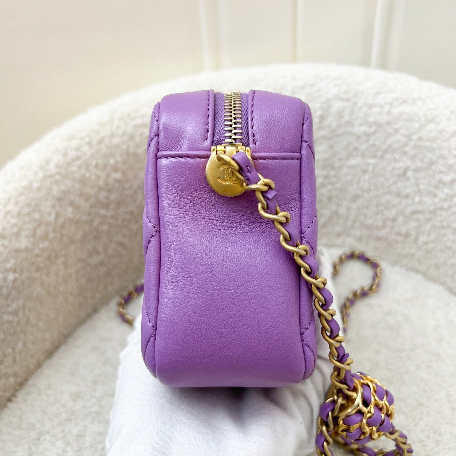 Chanel 22S Pearl Crush Camera Camera Bag - Rovelle Bags