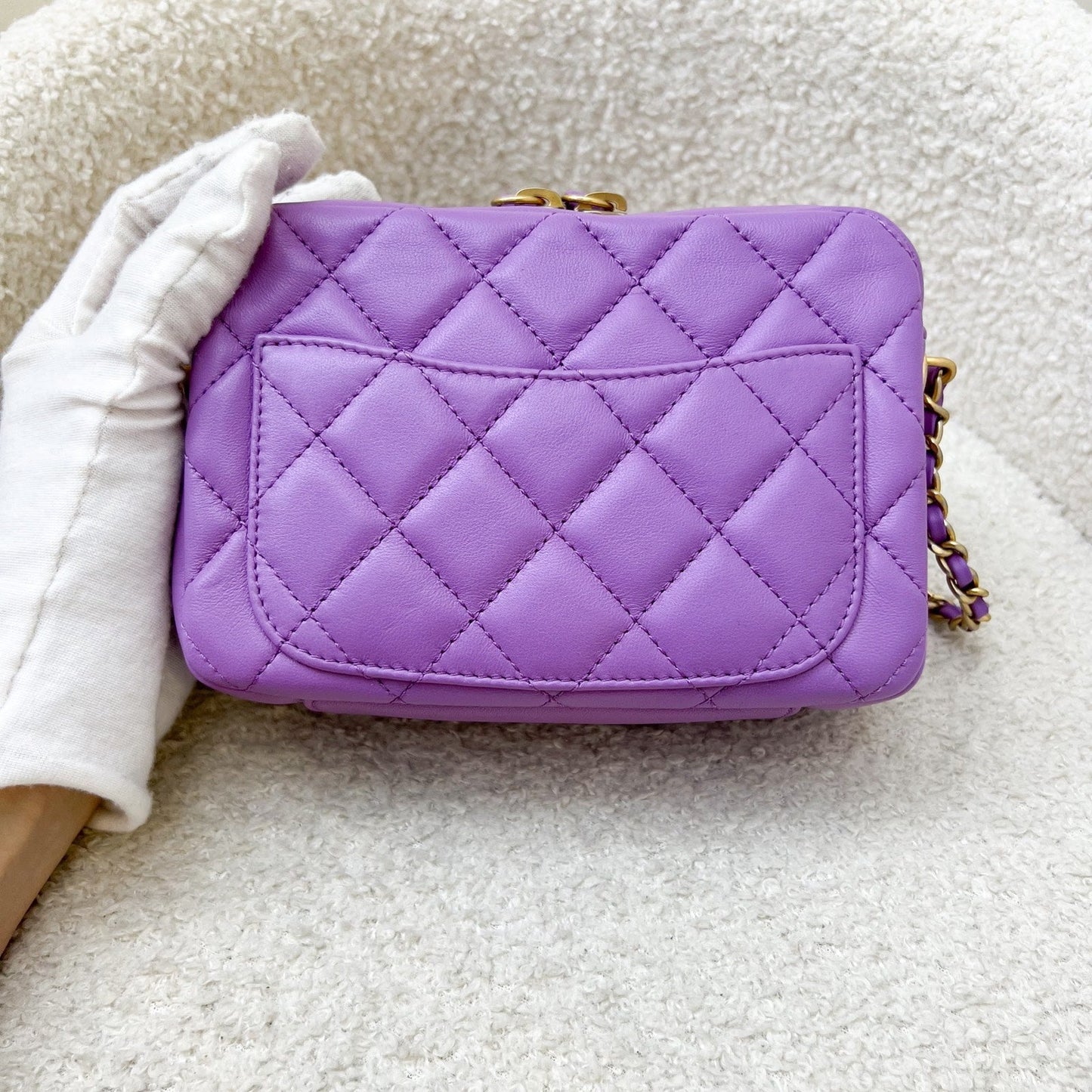 Chanel 22S Pearl Crush Camera Camera Bag - Rovelle Bags