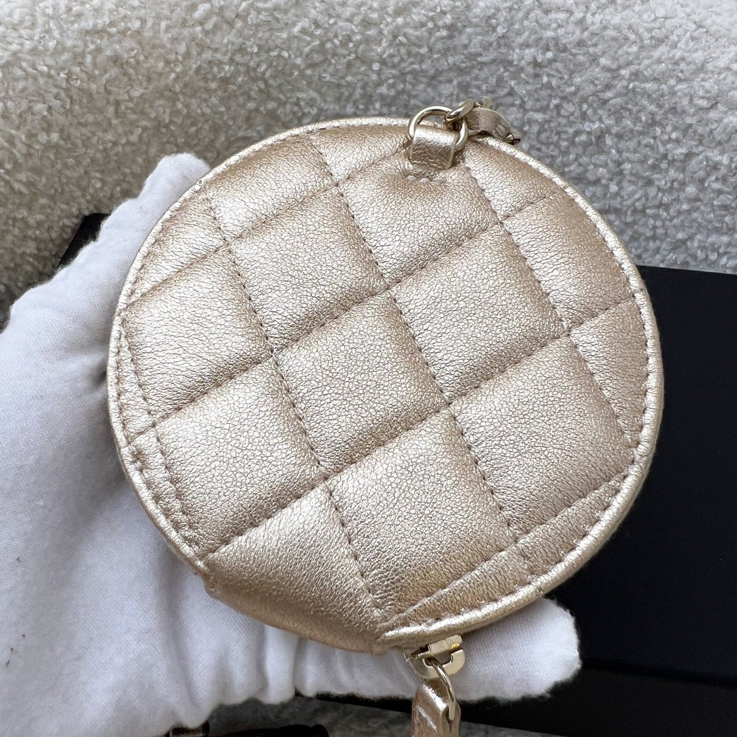 Chanel 2024 VIP Gift Round Pouch Handbag - Rovelle Bags