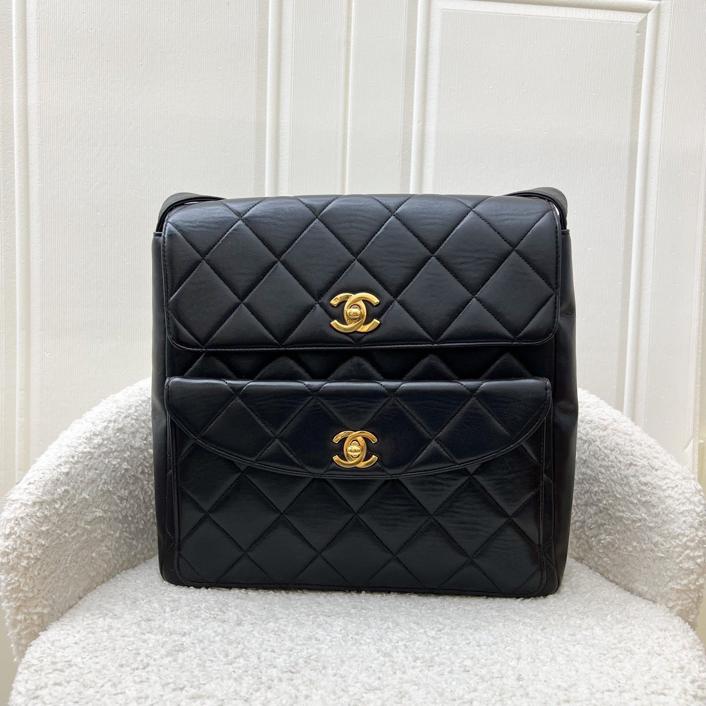 Chanel Double Pocket Shoulder Shoulder Bag - Rovelle Bags