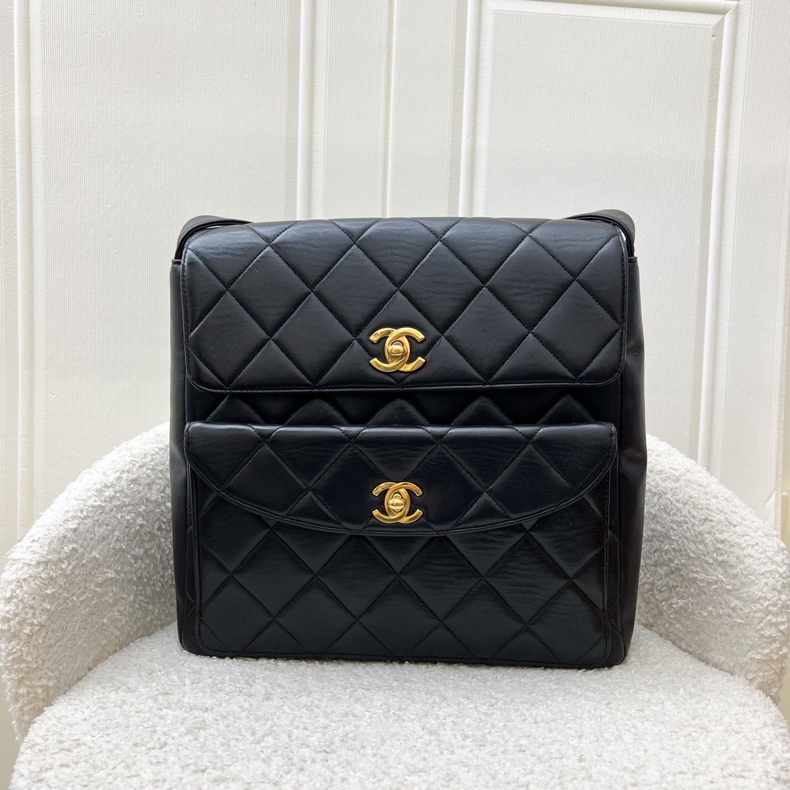 Chanel Double Pocket Shoulder Shoulder Bag - Rovelle Bags