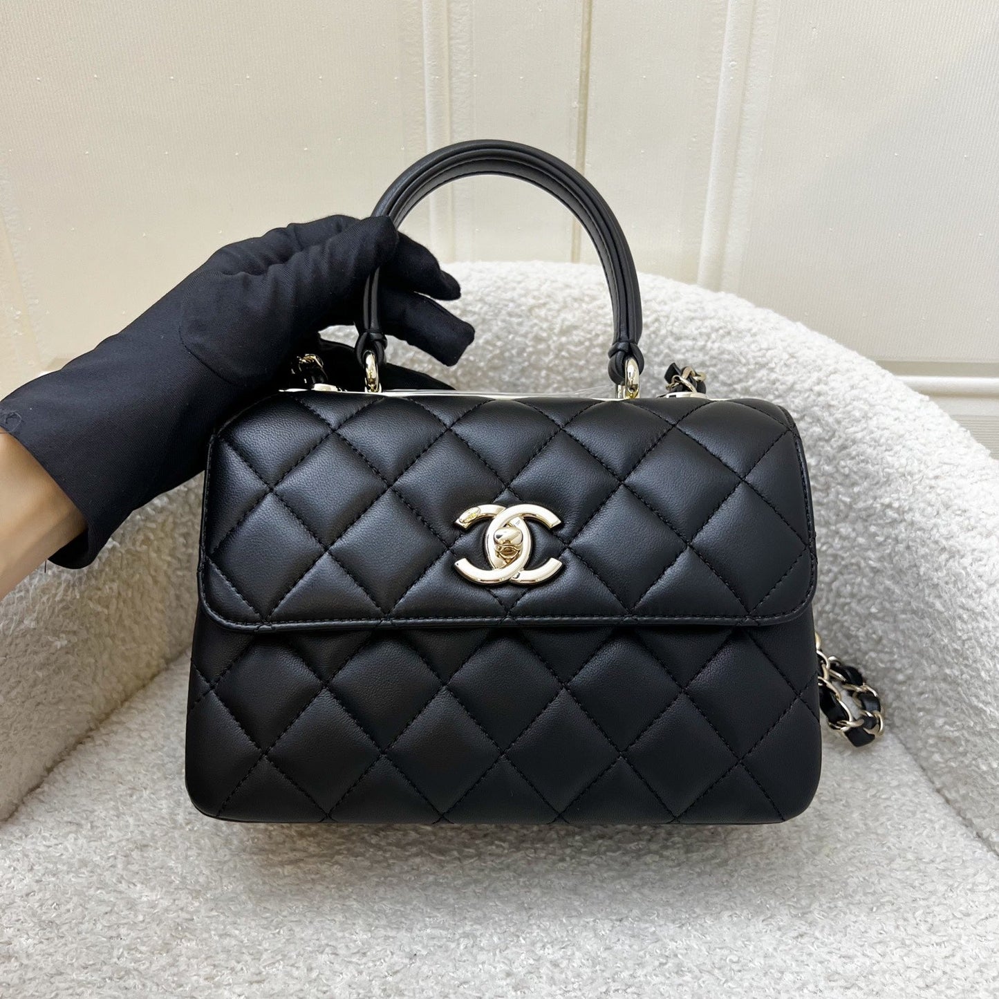 Chanel Mini Trendy CC Top Handle Flap Bag - Rovelle Bags