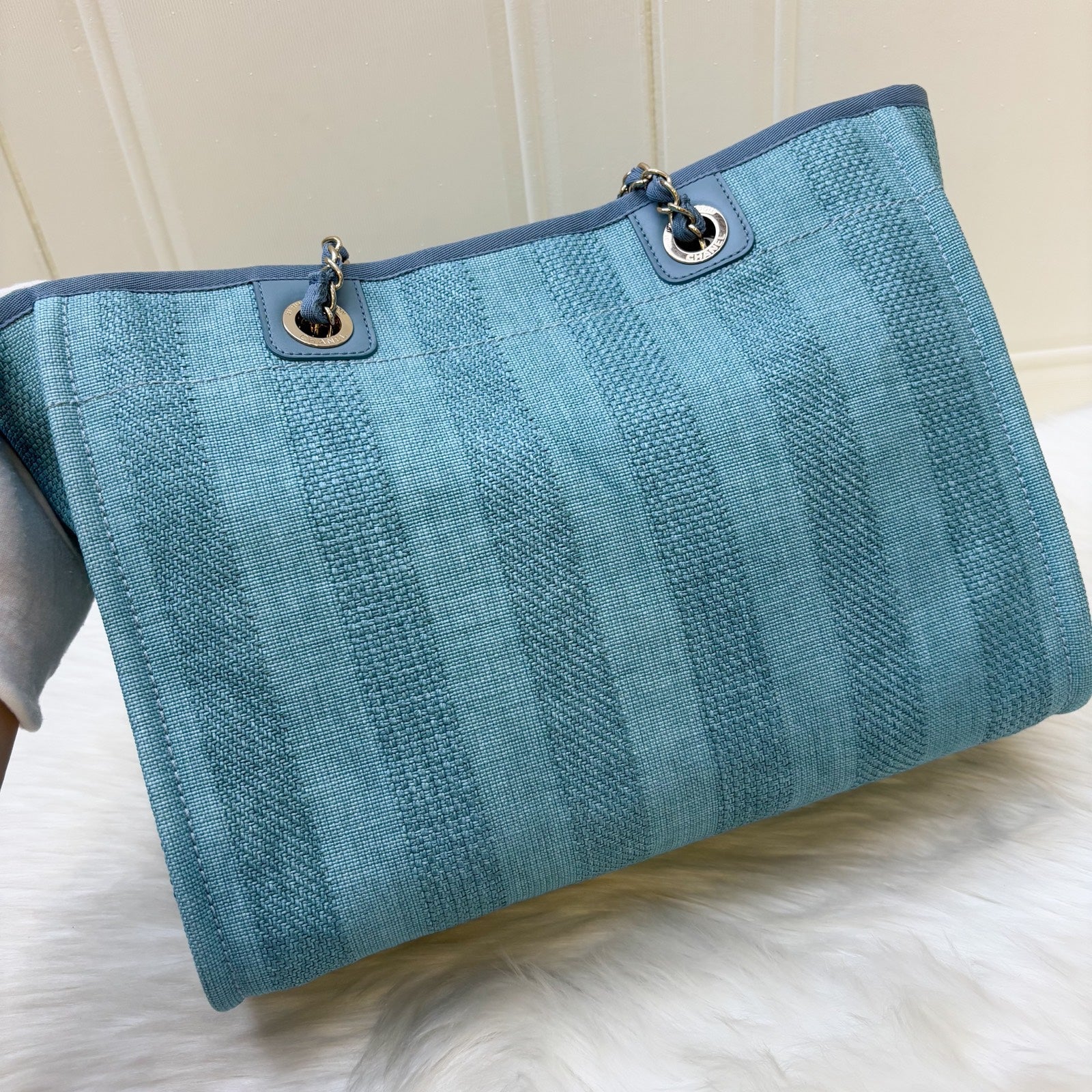 Chanel Small / Medium Deauville Tote Tote Bag - Rovelle Bags