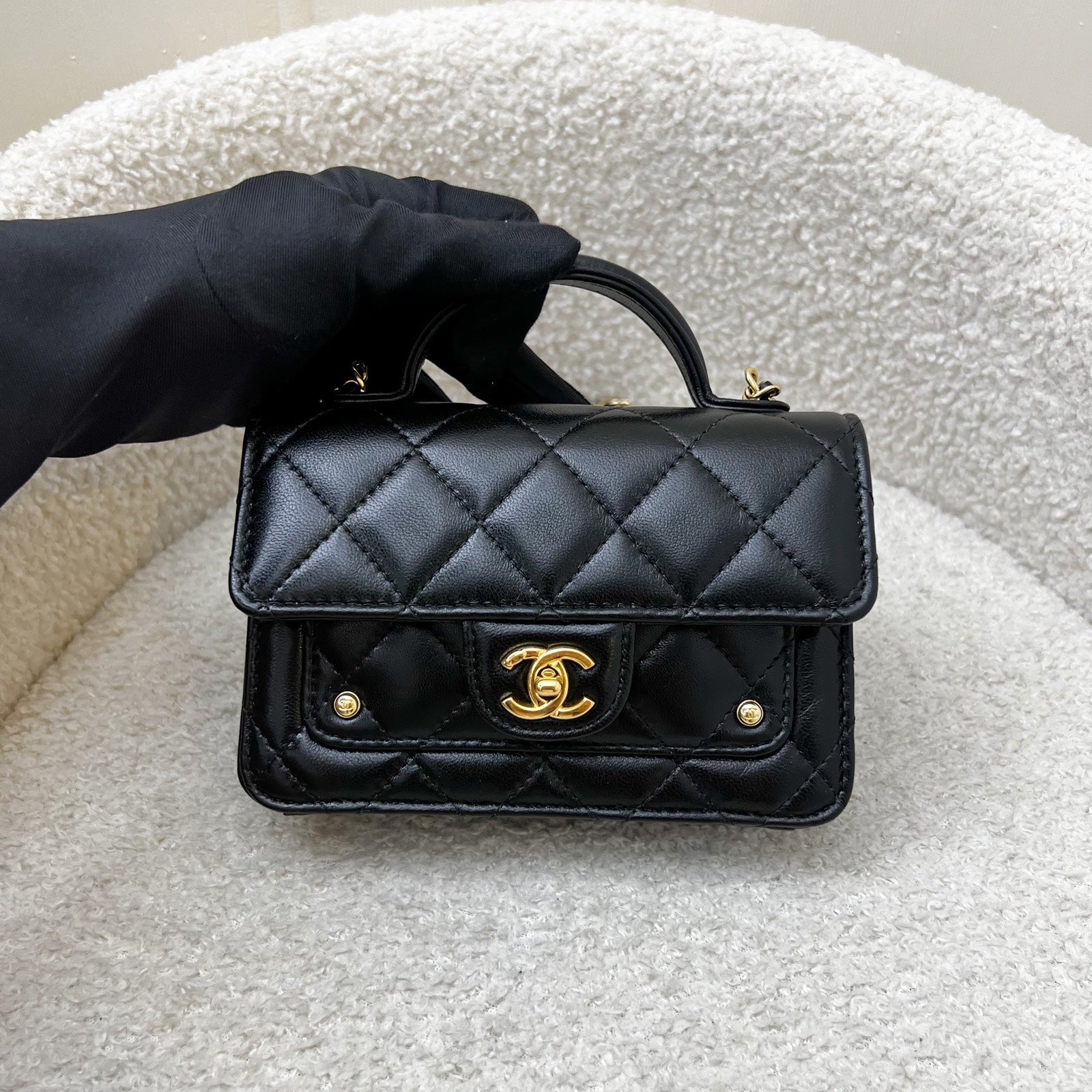 Chanel 25B Mini Clutch on Chain Clutch Bag - Rovelle Bags