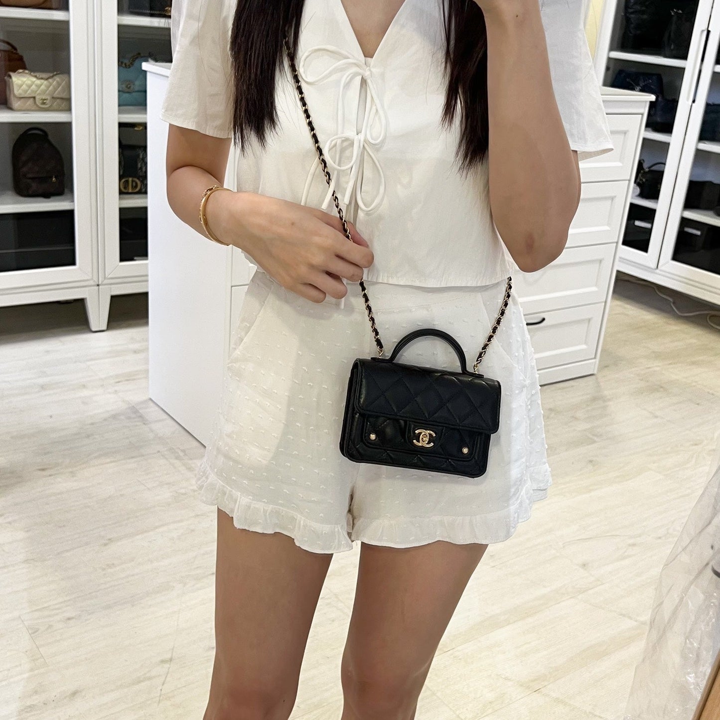 Chanel 25B Mini Clutch on Chain Clutch Bag - Rovelle Bags