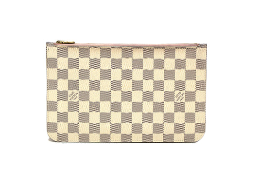 Louis Vuitton Damier Azur Canvas Neverfull Pouch Pochett | Italystation.com - Shop Now at italystation.com
