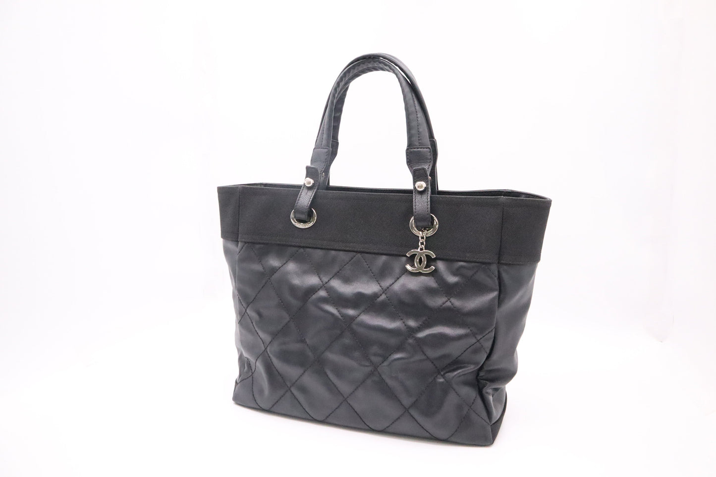 Chanel Paris Biarritz Tote Bag in Black MattelassÃÂ© Leather