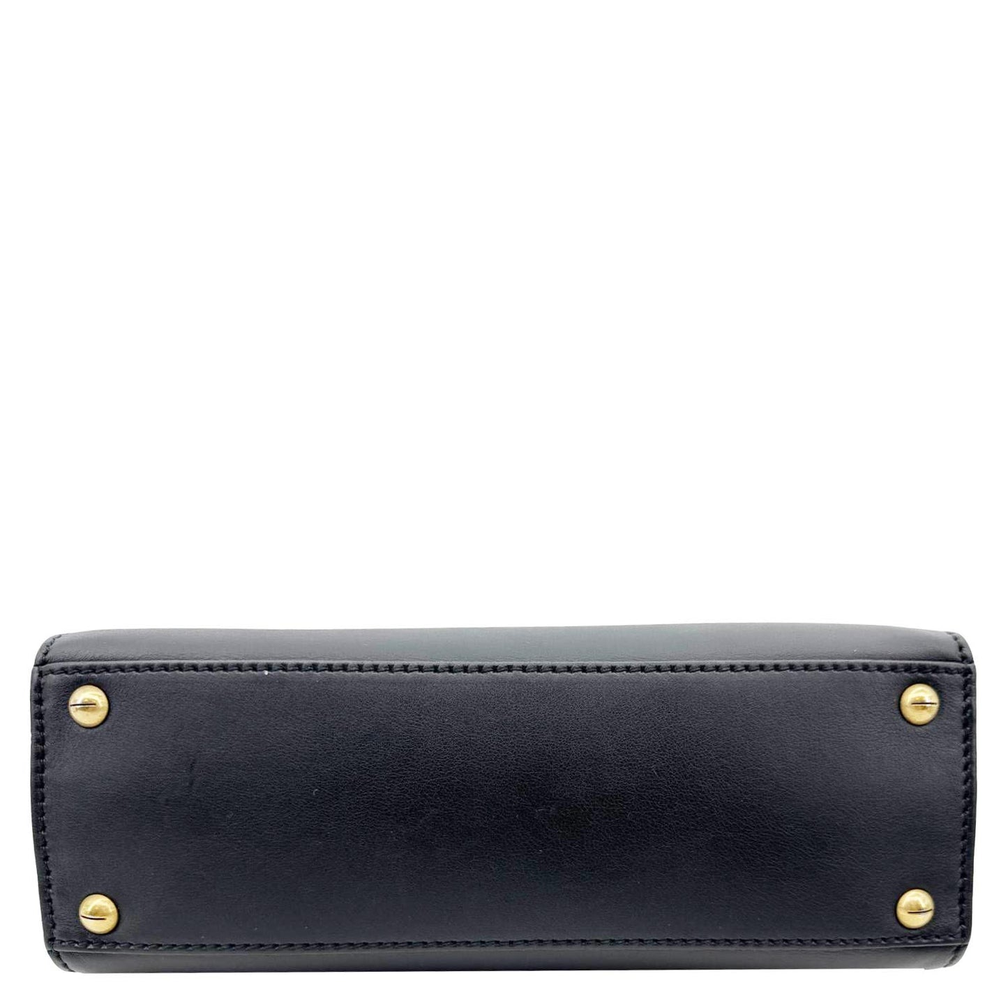 CHRISTIAN DIOR Dior Addict Leather Top Handle Crossbody Bag Black