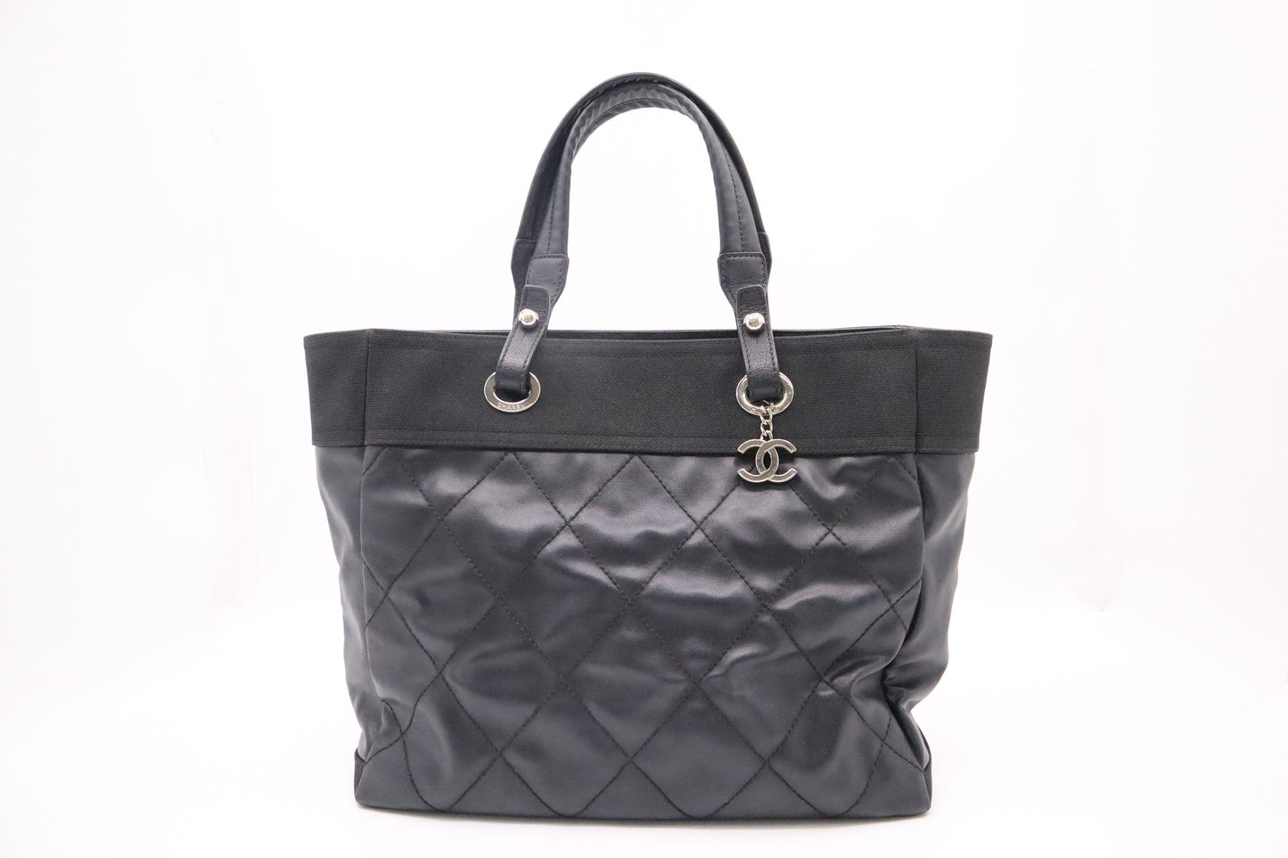 Chanel Paris Biarritz Tote Bag in Black MattelassÃÂ© Leather