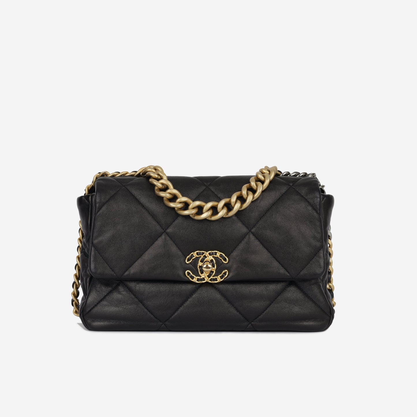 Chanel Chanel 19 Lambskin Black Shoulder Bag Style 15