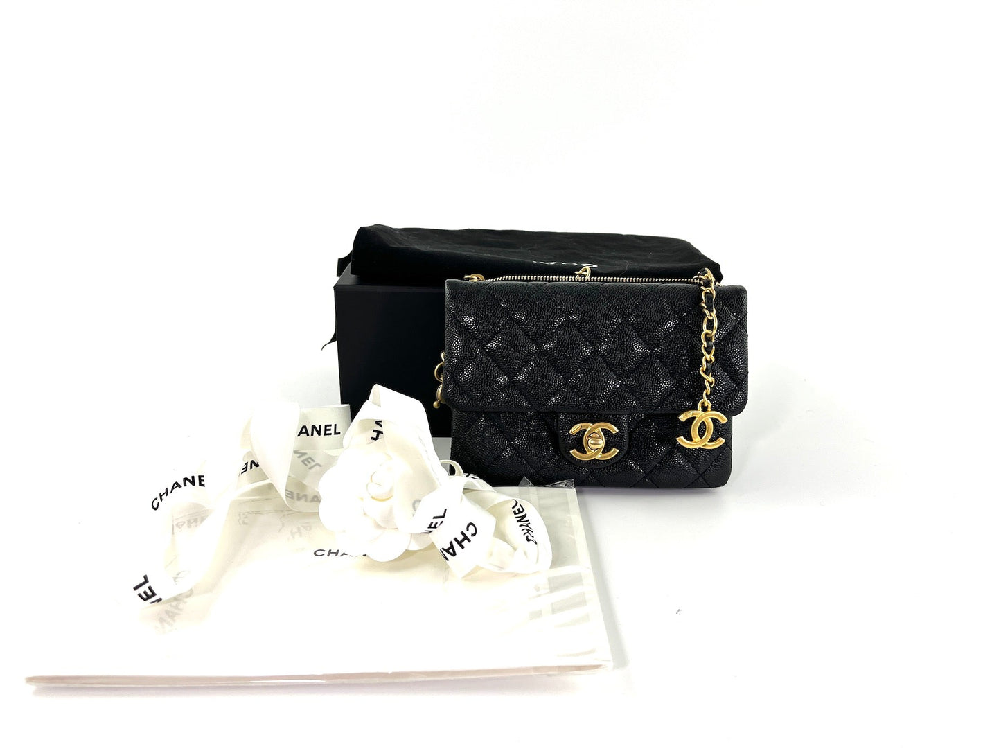 Chanel Pick me Up Black Caviar Handbag - Rovelle Bags