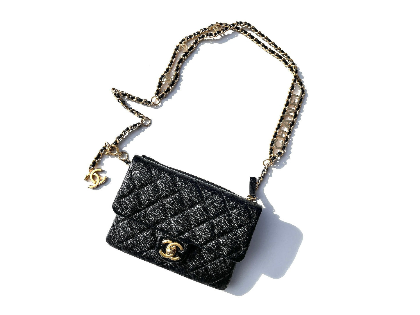 Chanel Pick me Up Black Caviar Handbag - Rovelle Bags