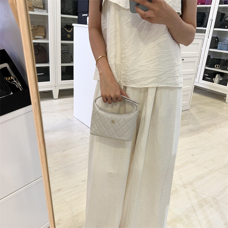 Chanel 25C Quilted Hobo Clutch on Shoulder Bag - Rovelle Bags