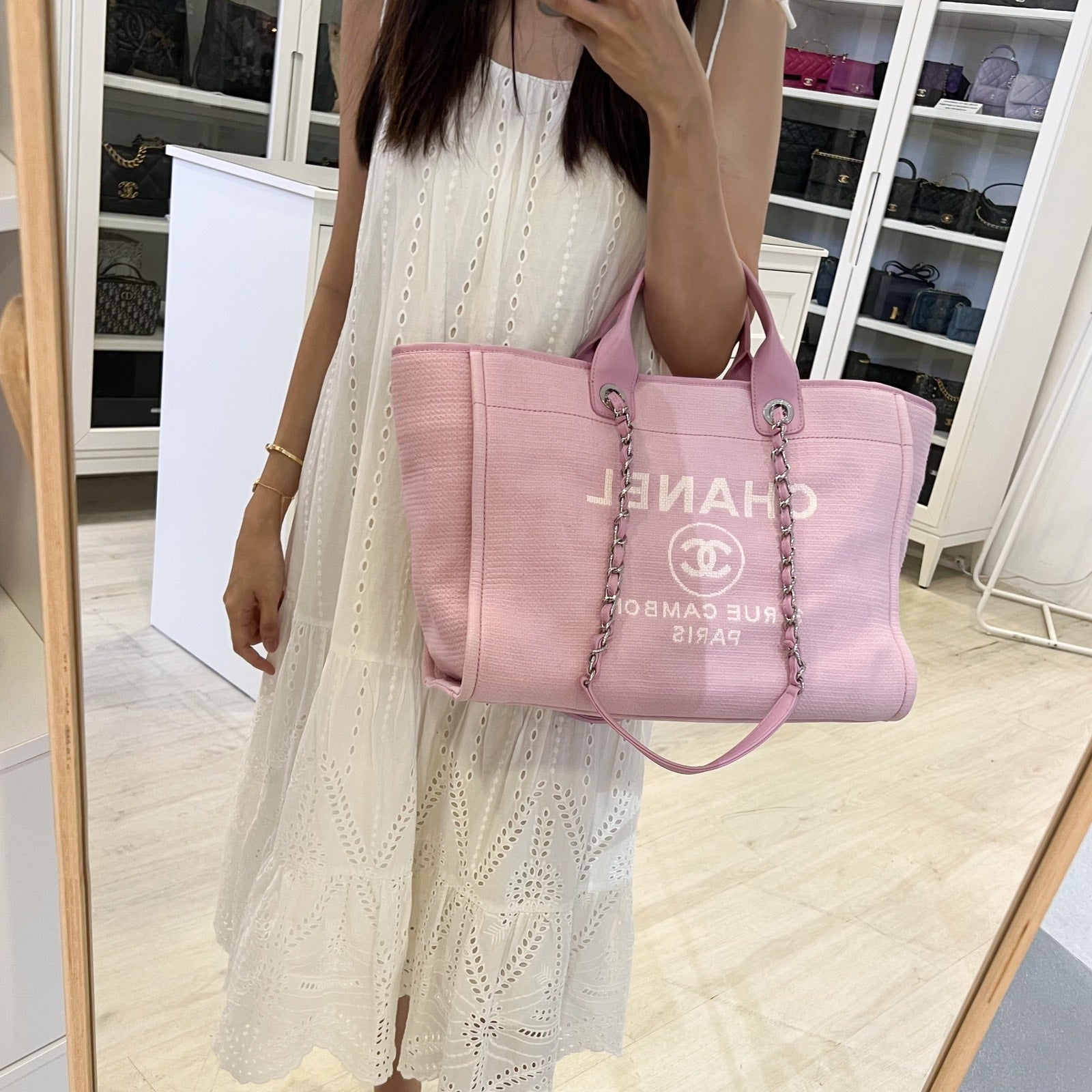 Chanel Medium / Large Deauville Tote Tote Bag - Rovelle Bags