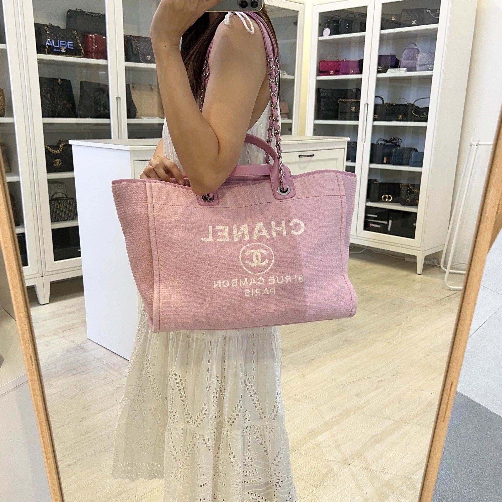 Chanel Medium / Large Deauville Tote Tote Bag - Rovelle Bags