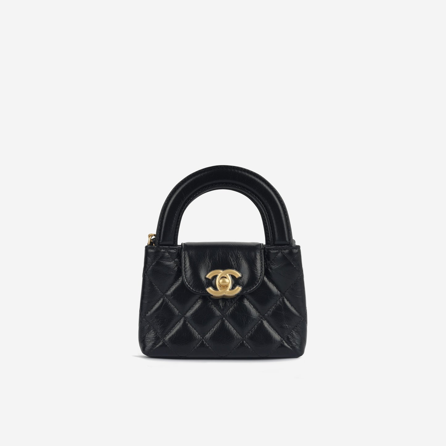 Chanel Kelly Lambskin Black Shoulder Bag Style 5
