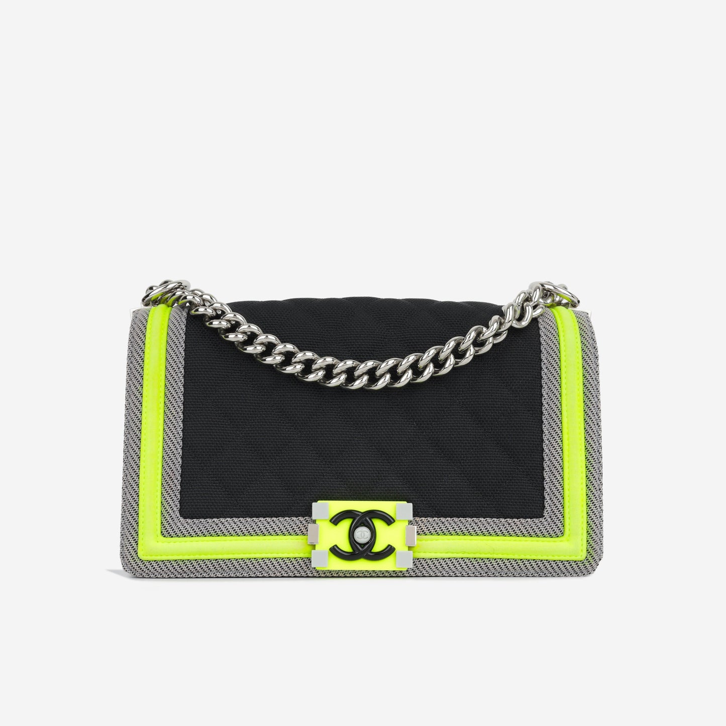 Chanel Boy Bag Lambskin Black Shoulder Bag Style 23