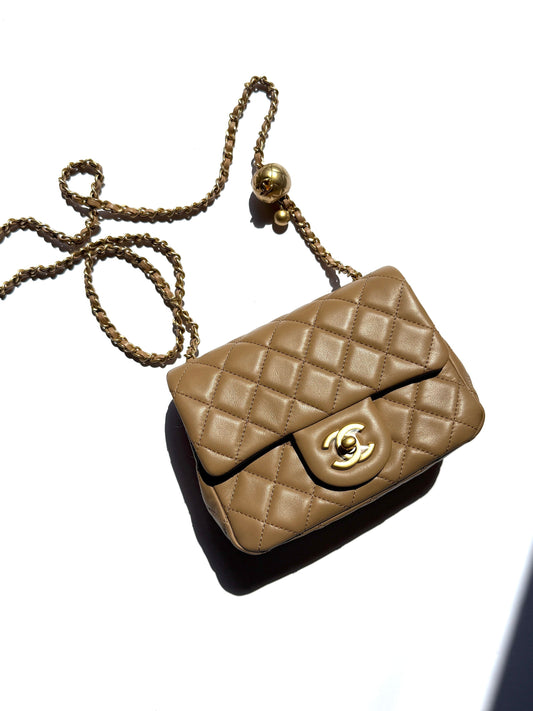 Chanel New CHANEL Mini Pearl Crush Crossbody Bag - Rovelle Bags