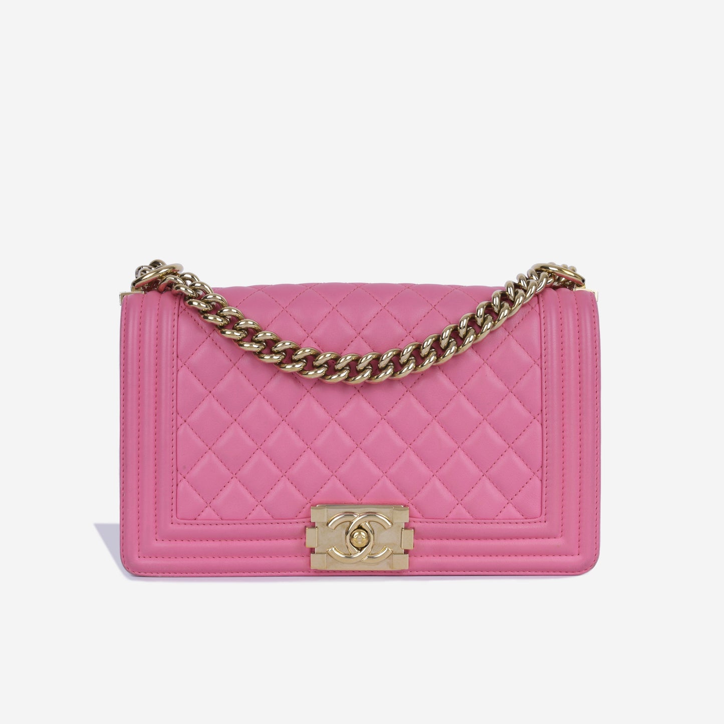 Chanel Boy Bag Lambskin Black Shoulder Bag Style 32
