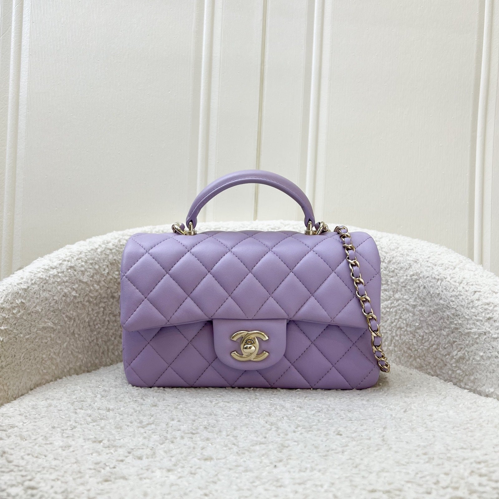 Chanel Top Handle Mini Rectangle Flap Flap Bag - Rovelle Bags