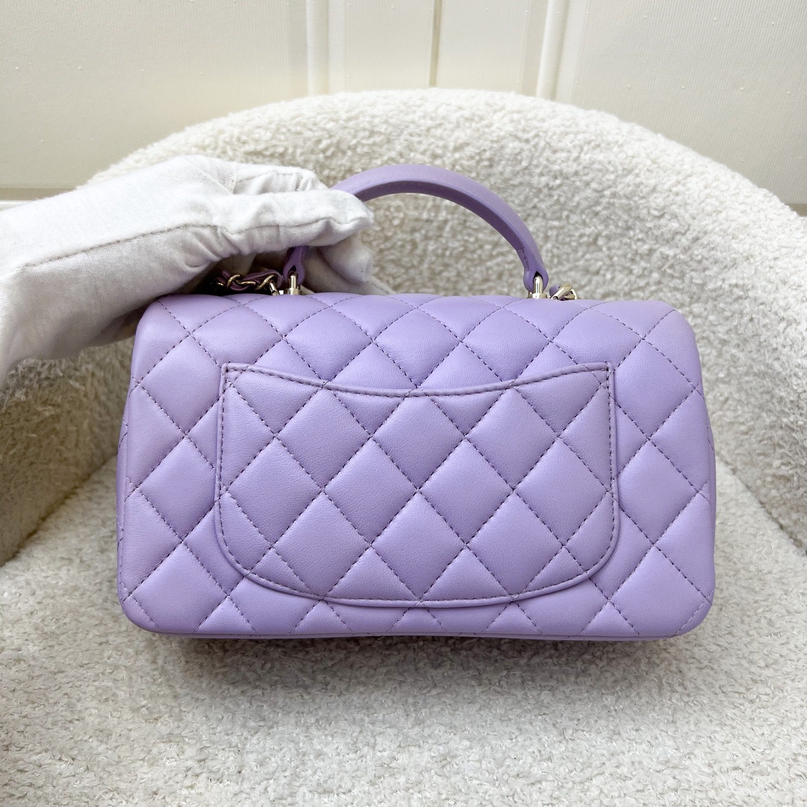 Chanel Top Handle Mini Rectangle Flap Flap Bag - Rovelle Bags