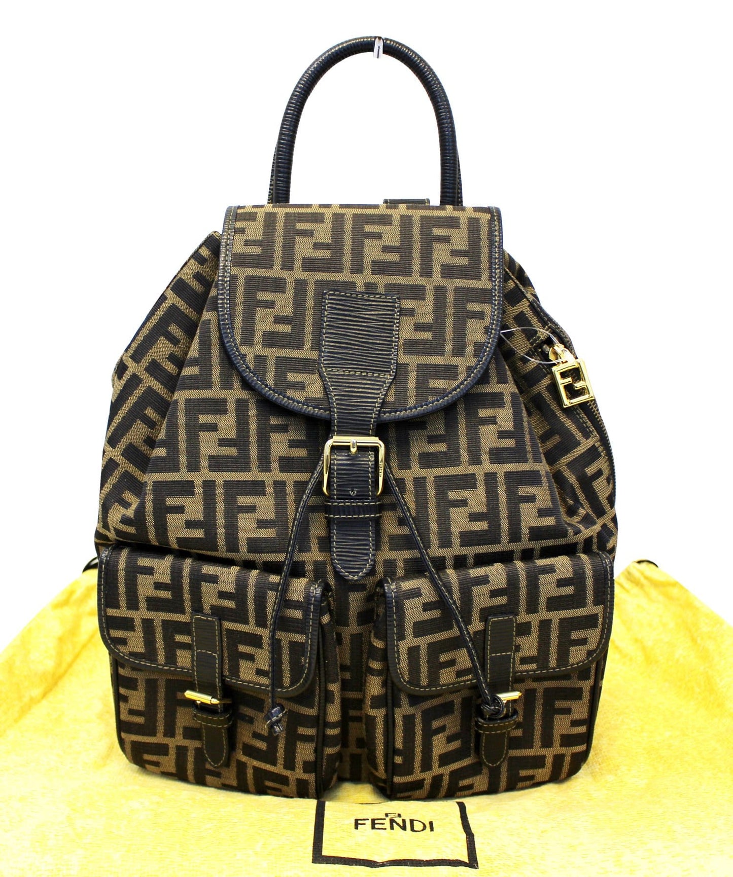 Fendi Luxury Canvas Red Backpack Style 4