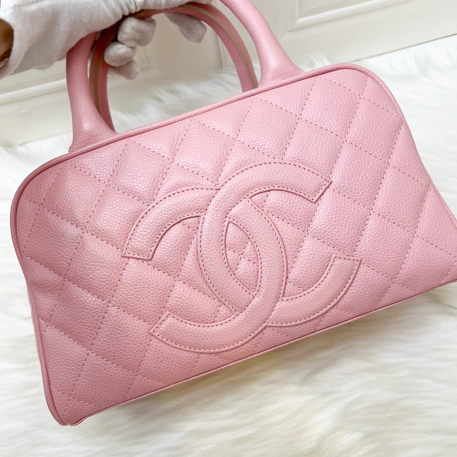 Chanel Mini Boston Bowling Handbag - Rovelle Bags