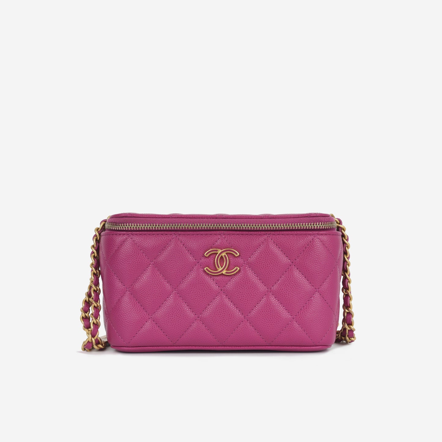 Chanel Vanity Lambskin Black Clutch Style 9