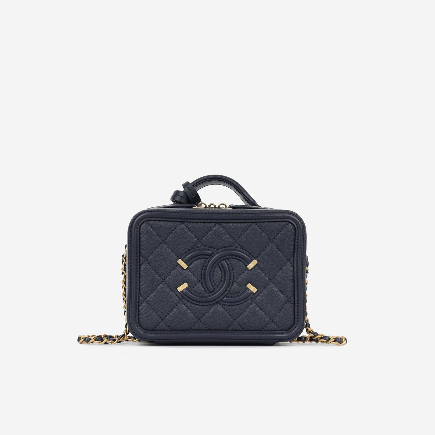 Chanel Filigree Cc Vanity Case - Small