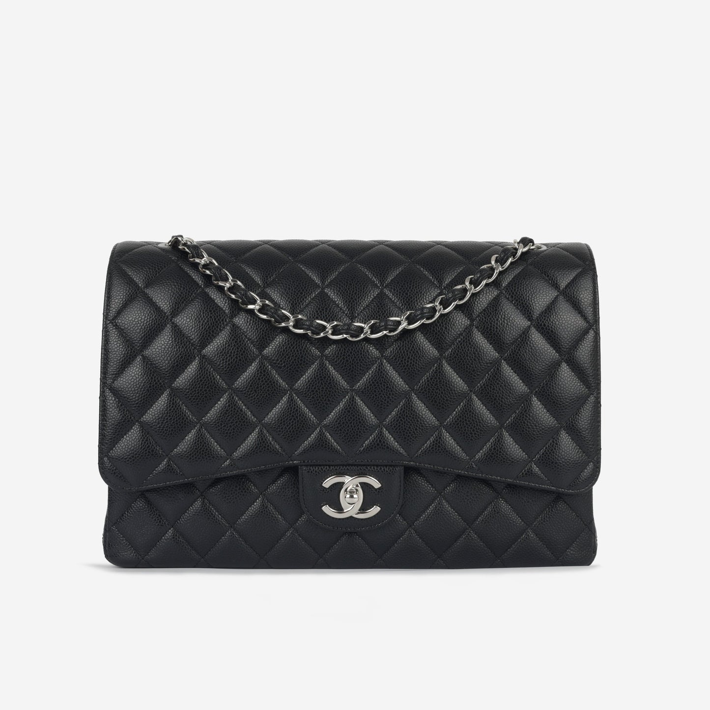 Chanel Classic Flap Lambskin Black Shoulder Bag Style 87