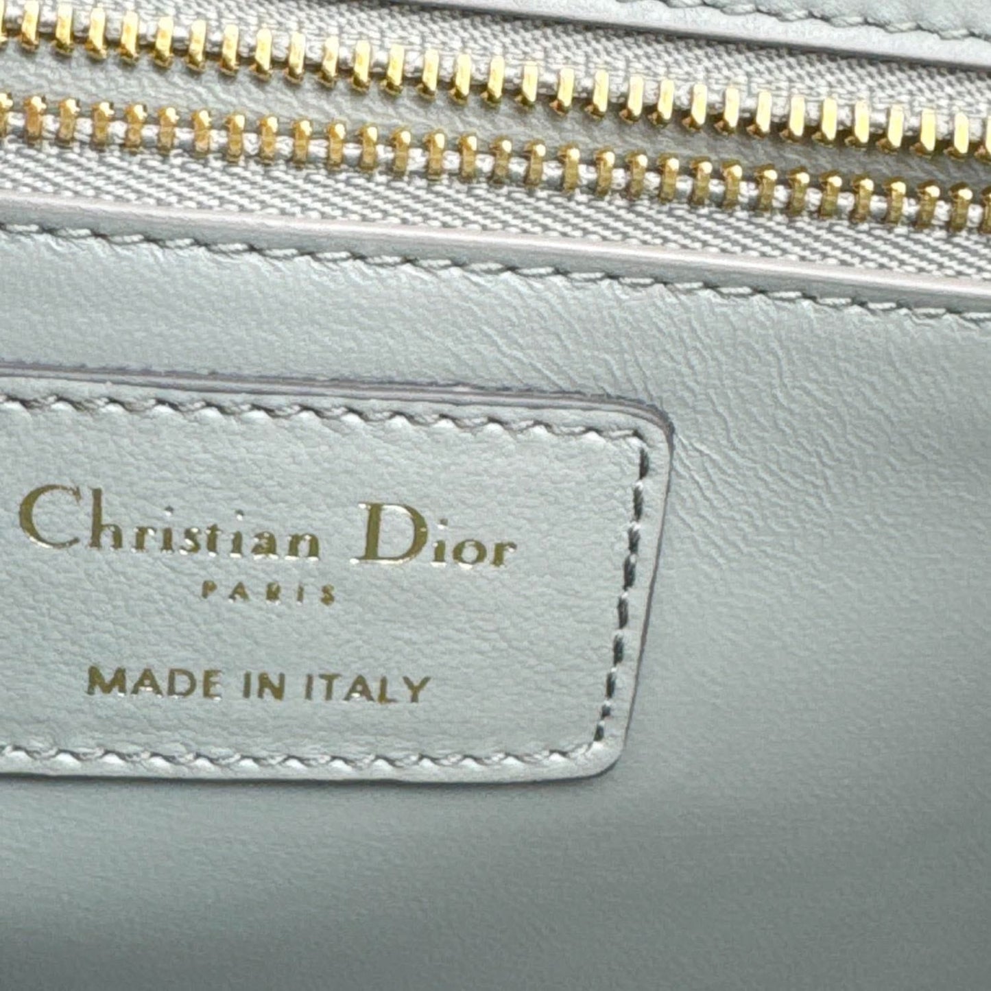 CHRISTIAN DIOR 30 Montaigne Flap Gradient Leather Crossbody Bag Grey