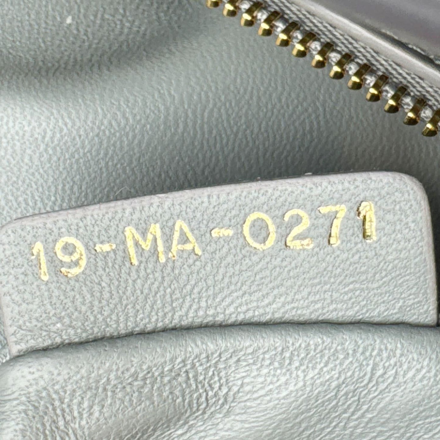CHRISTIAN DIOR 30 Montaigne Flap Gradient Leather Crossbody Bag Grey