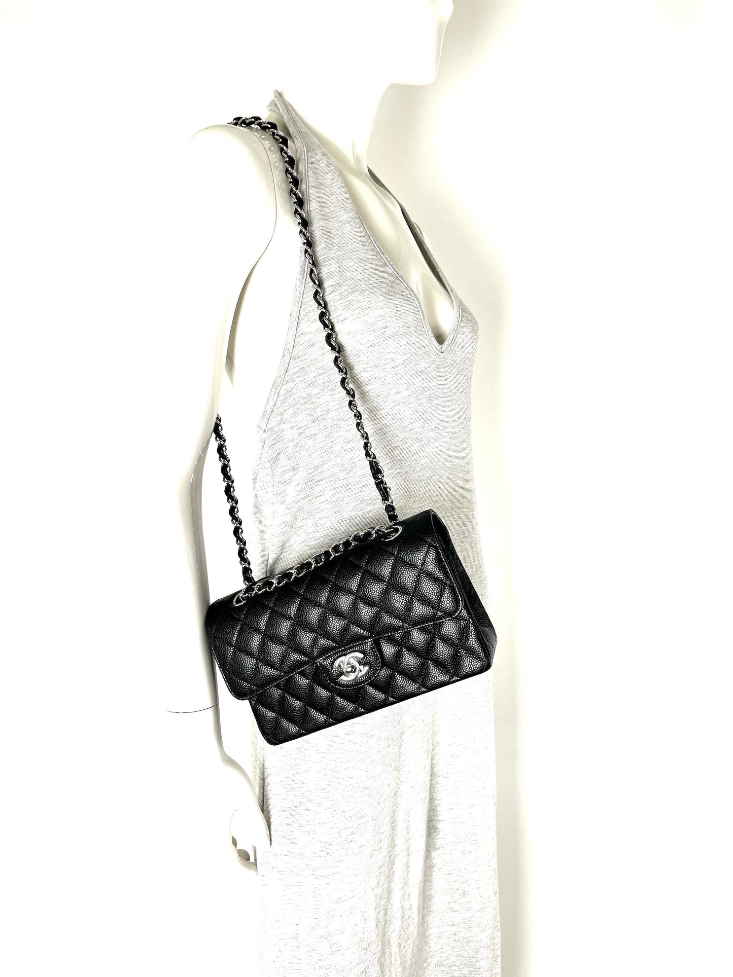 Chanel New CHANEL Black Small Quilted Shoulder Bag - Rovelle Bags