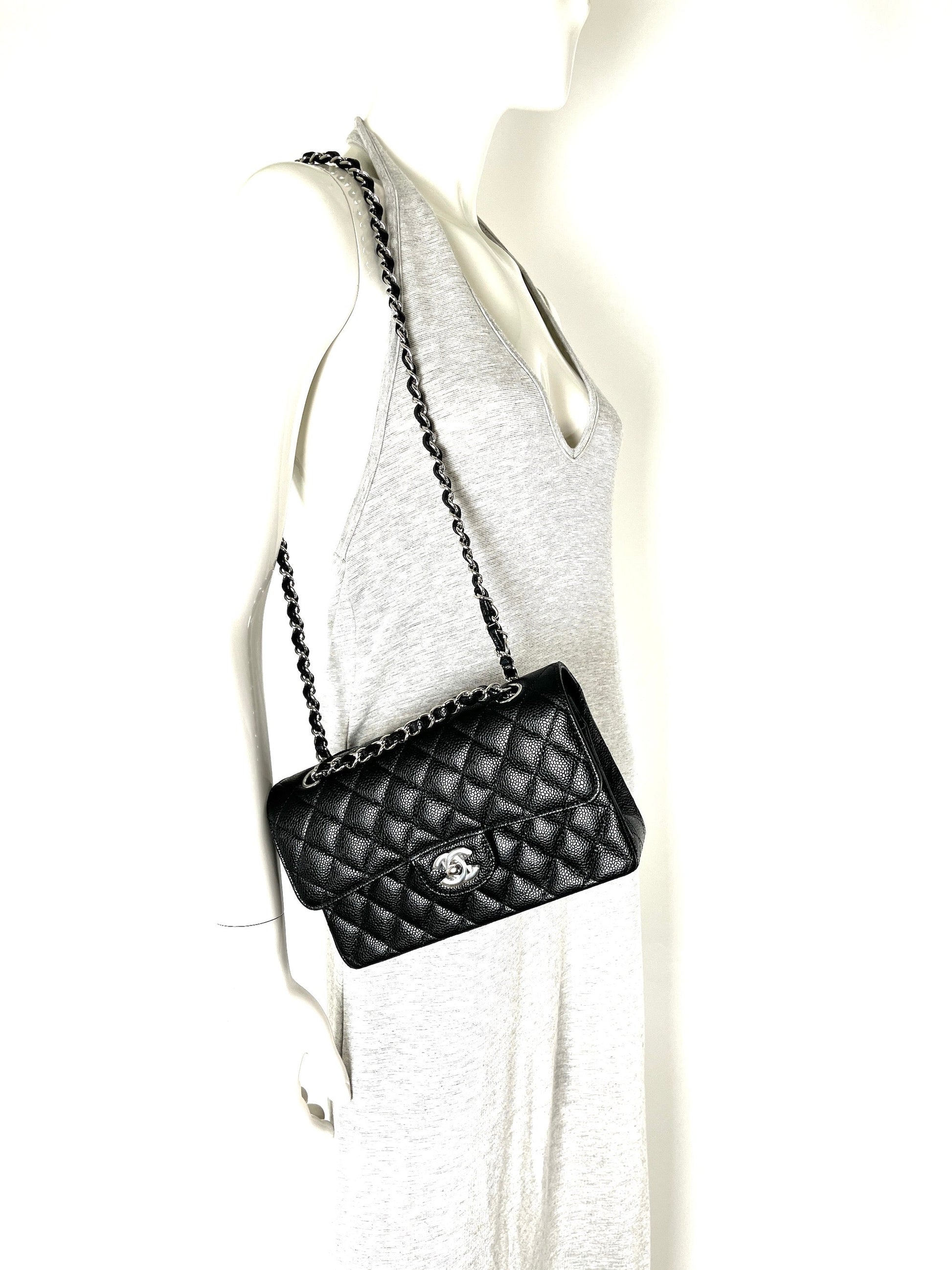Chanel New CHANEL Black Small Quilted Shoulder Bag - Rovelle Bags