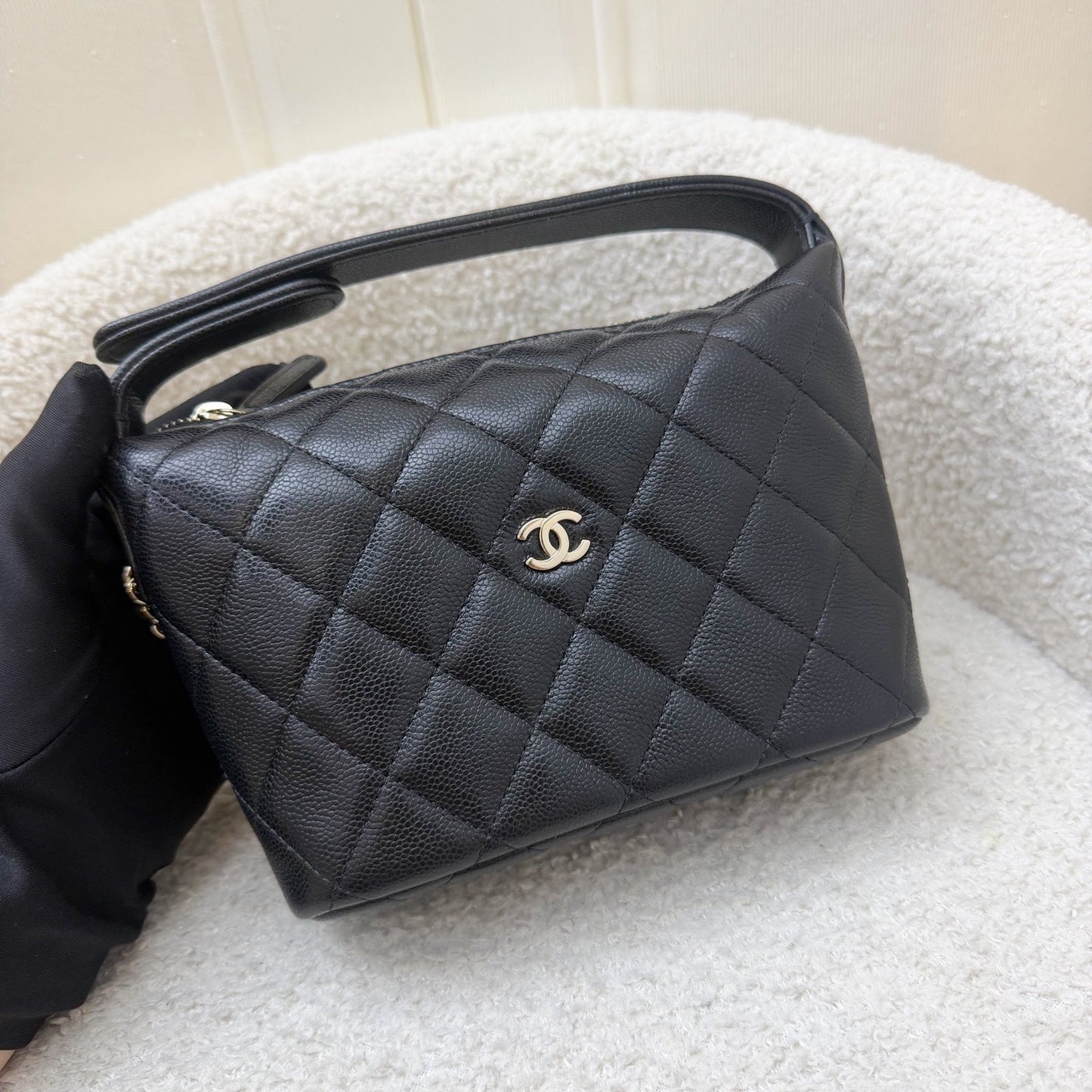 Chanel Classic Quilted Hobo Clutch on Shoulder Bag - Rovelle Bags