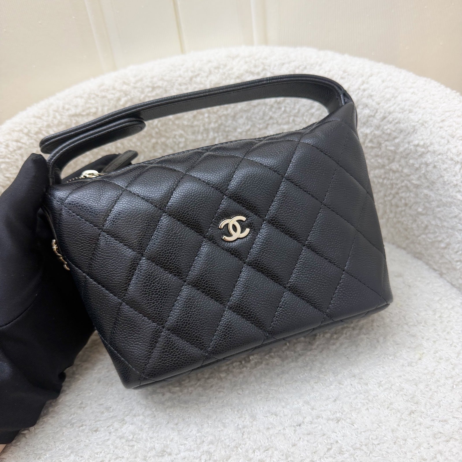 Chanel Classic Quilted Hobo Clutch on Shoulder Bag - Rovelle Bags
