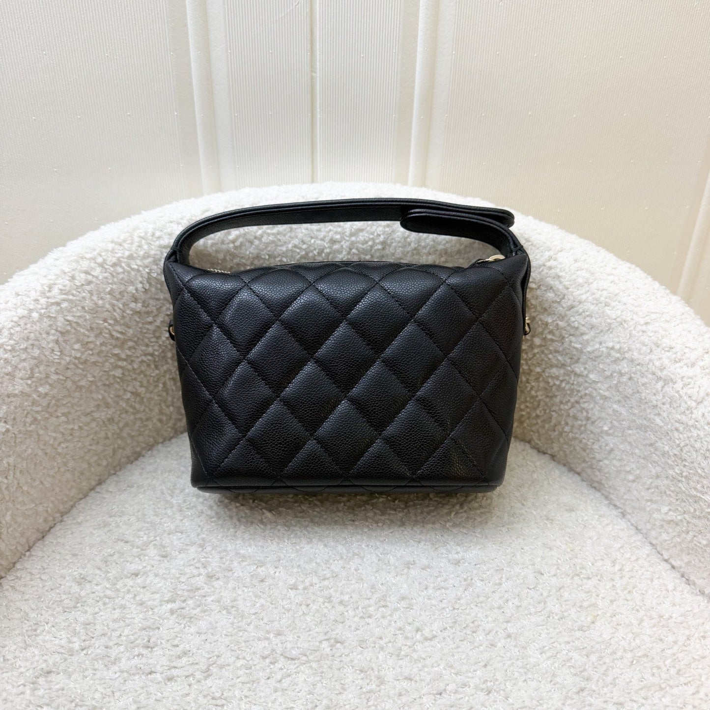 Chanel Classic Quilted Hobo Clutch on Shoulder Bag - Rovelle Bags