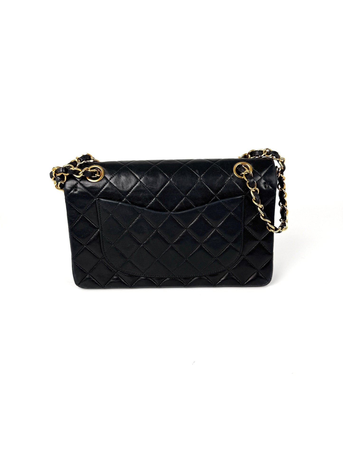 Chanel Small Classic Quilted Lambskin Leather Flap Bag - Rovelle Bags